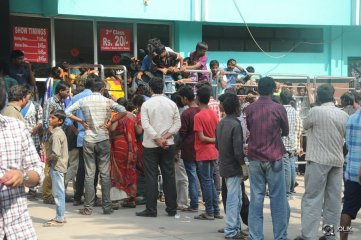 Son Of Sathyamurthy Movie Hungama in Hyderabad